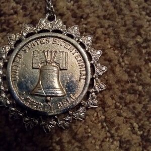 Vintage pewter pendant